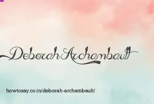 Deborah Archambault