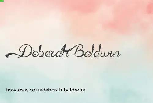 Deborah Baldwin