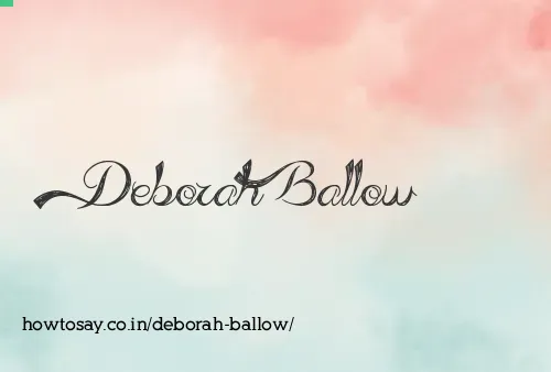 Deborah Ballow