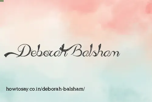 Deborah Balsham