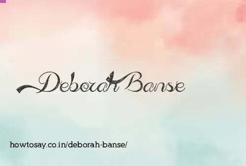 Deborah Banse