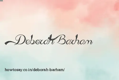 Deborah Barham