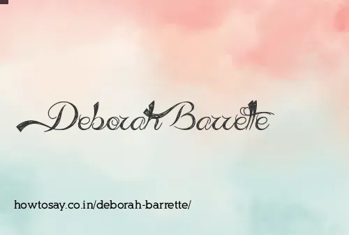 Deborah Barrette