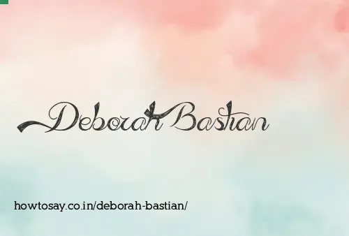 Deborah Bastian