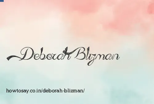 Deborah Blizman