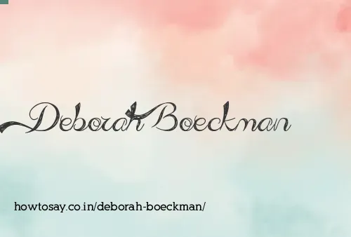 Deborah Boeckman