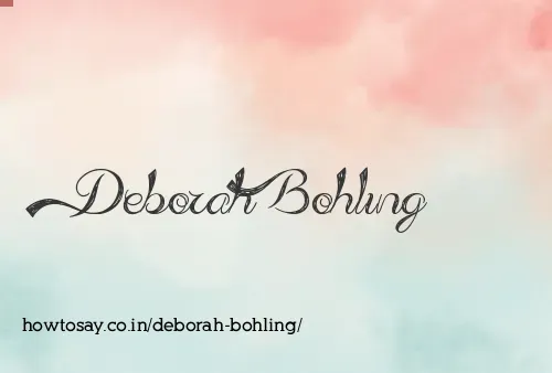 Deborah Bohling