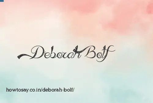 Deborah Bolf