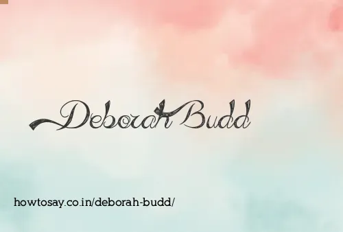 Deborah Budd