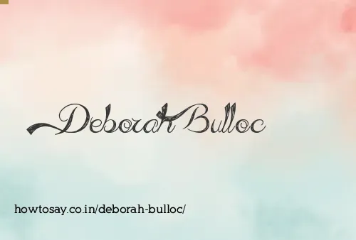 Deborah Bulloc
