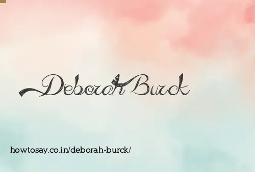 Deborah Burck