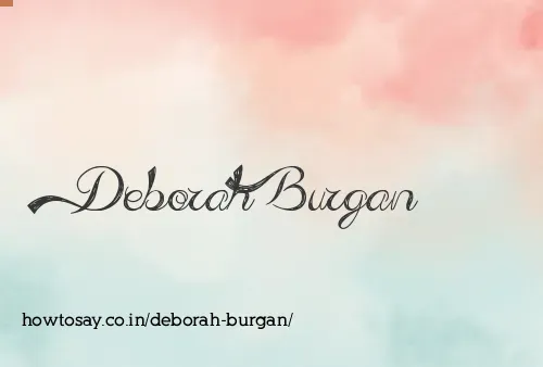 Deborah Burgan