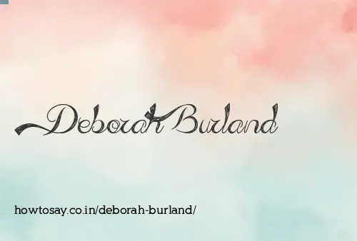 Deborah Burland