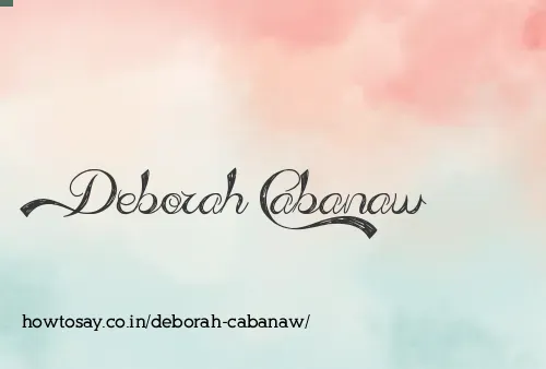 Deborah Cabanaw