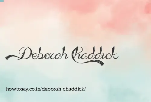Deborah Chaddick