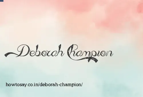 Deborah Champion