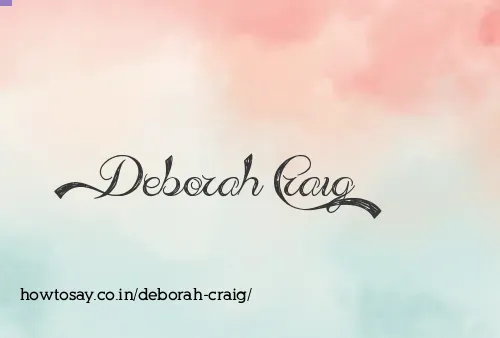 Deborah Craig