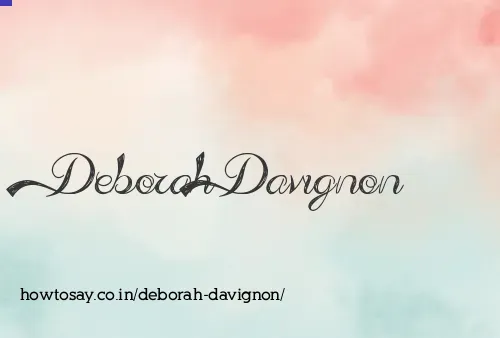 Deborah Davignon