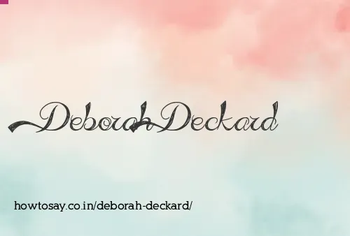 Deborah Deckard
