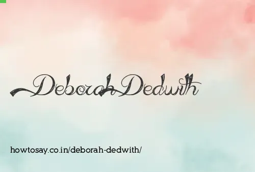 Deborah Dedwith