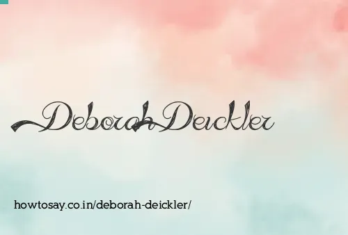Deborah Deickler