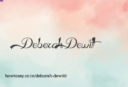 Deborah Dewitt