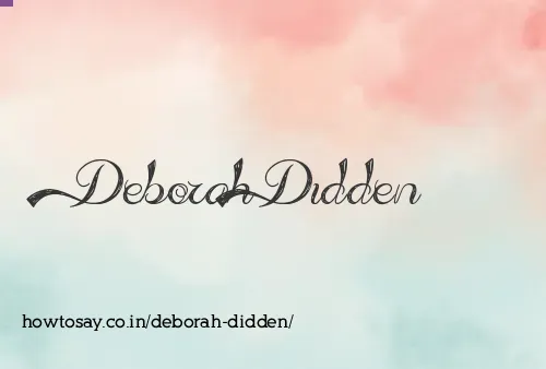 Deborah Didden