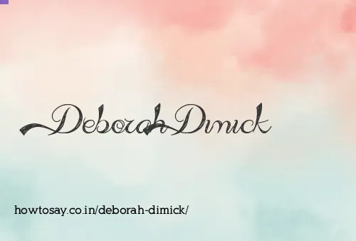 Deborah Dimick