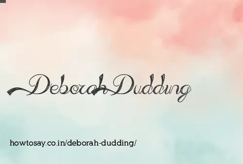 Deborah Dudding