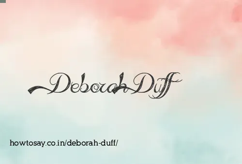 Deborah Duff
