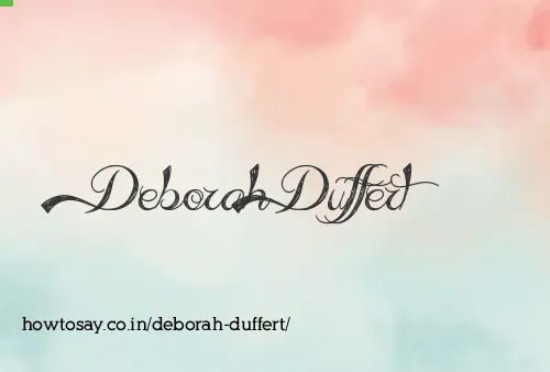 Deborah Duffert