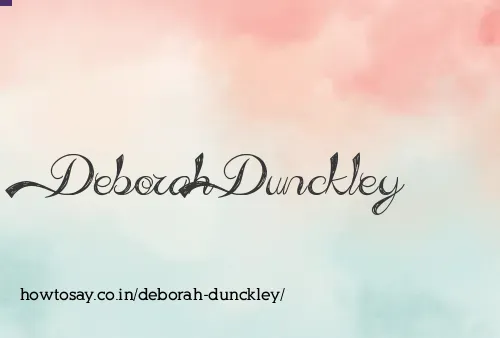 Deborah Dunckley