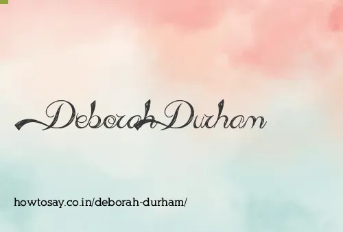 Deborah Durham