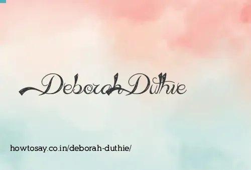 Deborah Duthie