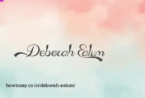 Deborah Ealum