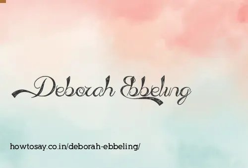 Deborah Ebbeling