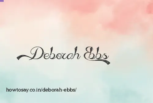 Deborah Ebbs
