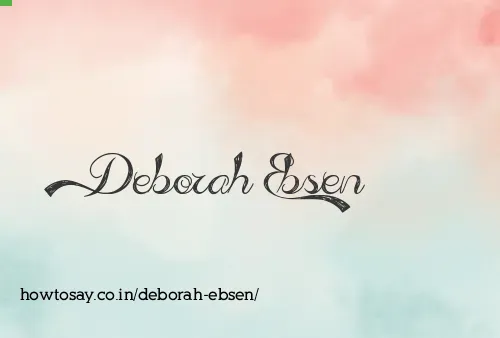 Deborah Ebsen