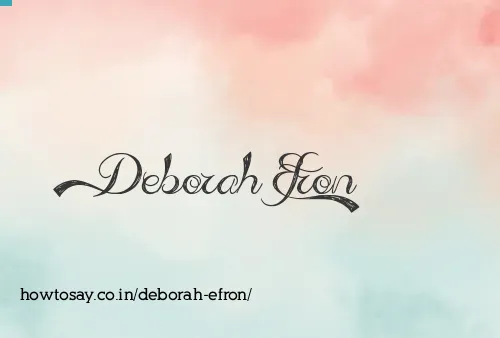 Deborah Efron