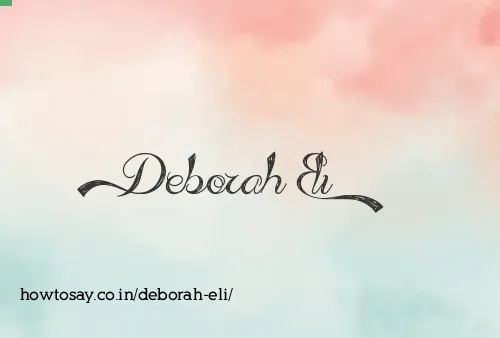 Deborah Eli