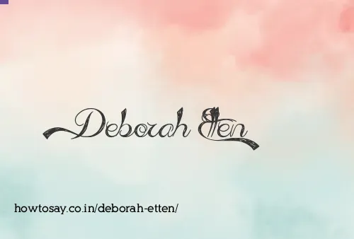 Deborah Etten