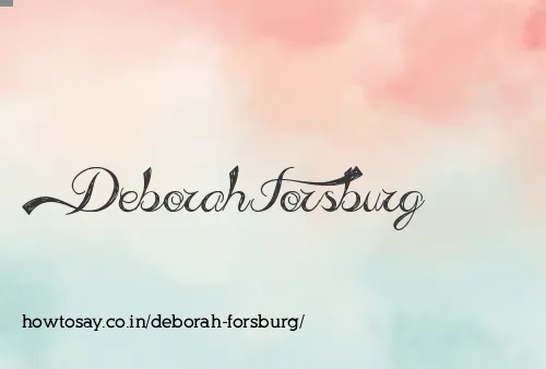 Deborah Forsburg