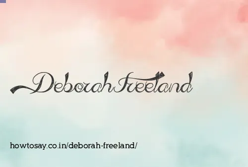 Deborah Freeland