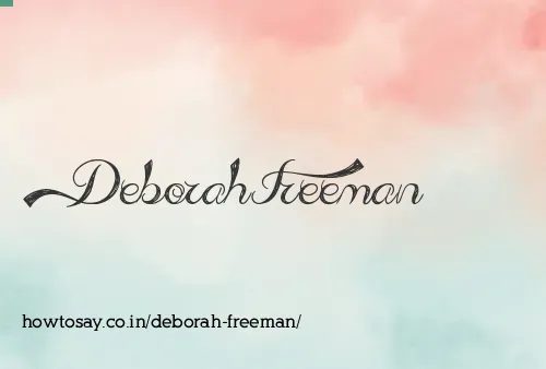 Deborah Freeman