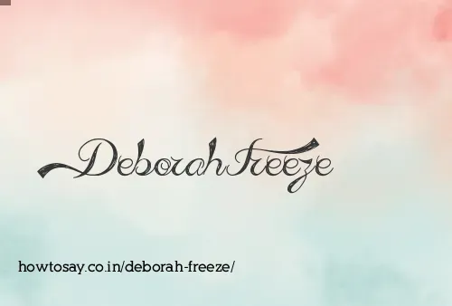 Deborah Freeze