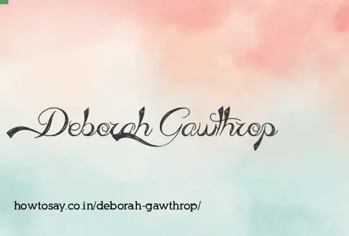 Deborah Gawthrop