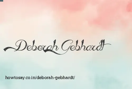 Deborah Gebhardt