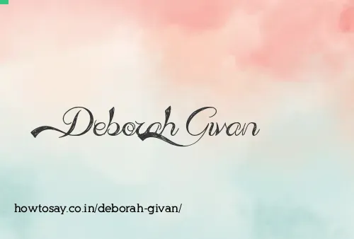Deborah Givan