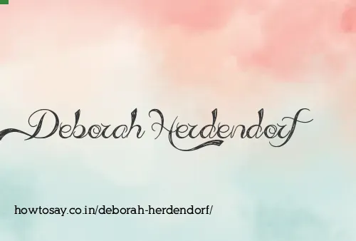 Deborah Herdendorf