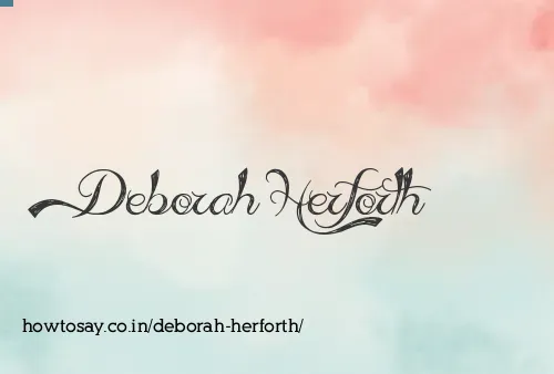 Deborah Herforth
